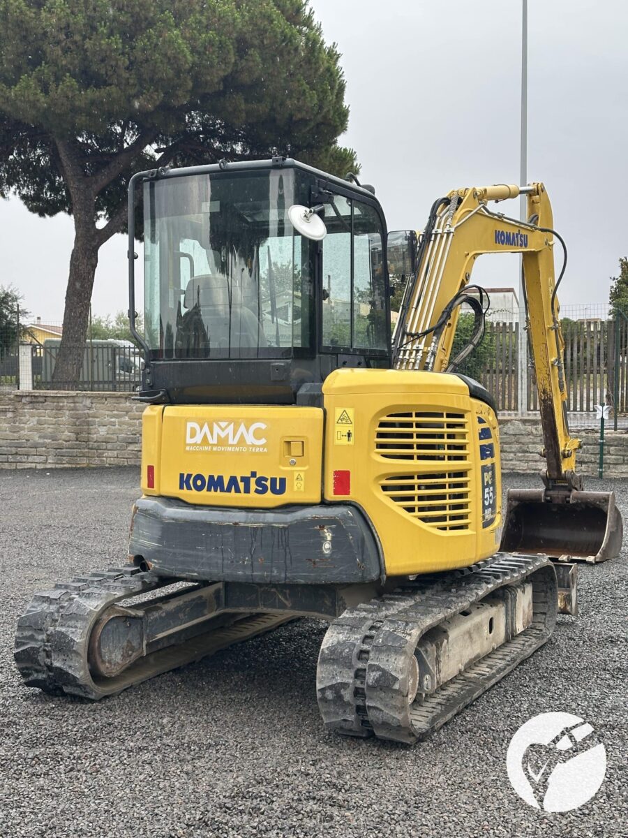 Miniescavatore Komatsu PC55-MR3 usato anno 2016 in vendita – DAMAC