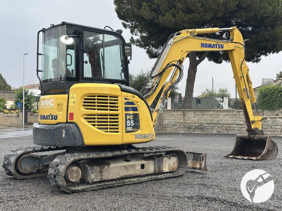 Miniescavatore Komatsu PC55-MR3 usato anno 2016 in vendita – DAMAC