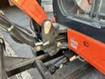 Miniescavatore Kubota U36-4 usato 2018 con cabina chiusa, girosagoma, attacco rapido e due benne in vendita a Roma