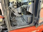 Miniescavatore Kubota U36-4 usato 2018 con cabina chiusa, girosagoma, attacco rapido e due benne in vendita a Roma