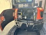 Miniescavatore Kubota U36-4 usato 2018 con cabina chiusa, girosagoma, attacco rapido e due benne in vendita a Roma