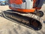 Escavatore cingolato FIAT KOBELCO E115SR usato 2003 con girosagoma, lama e impianto martello