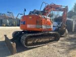 Escavatore cingolato FIAT KOBELCO E115SR usato 2003 con girosagoma, lama e impianto martello