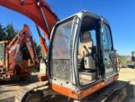 Escavatore cingolato FIAT KOBELCO E115SR usato 2003 con girosagoma, lama e impianto martello