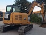 Rear view 2019 Caterpillar 308E2CR for sale in Foggia, used in excellent condition.