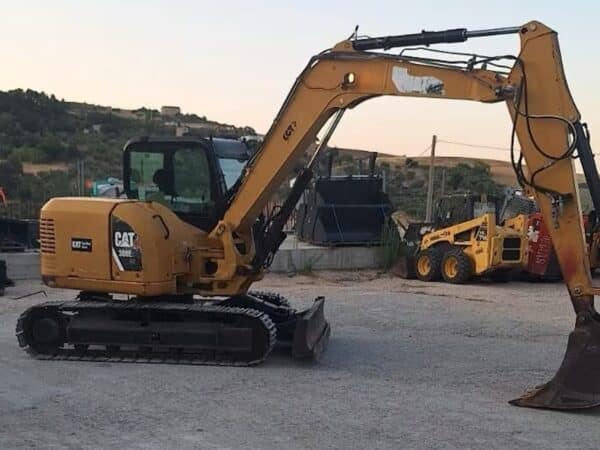 2019 Caterpillar 308E2CR crawler excavator for sale in Foggia, used in excellent condition.