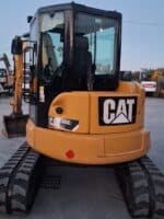 Rear view 2018 Caterpillar 305E2CR for sale in Foggia, used in excellent condition.