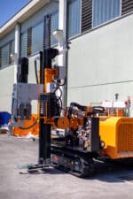 Turchi 300F self-propelled hydraulic pile driver for photovoltaic systems