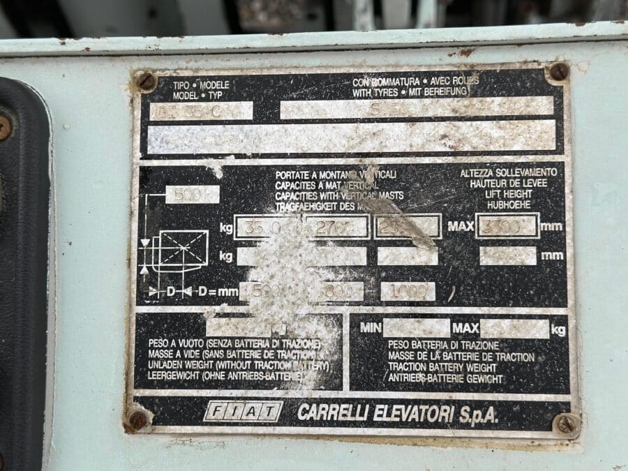 OM DI35C 1988 nameplate for sale in Anguillara Sabazia