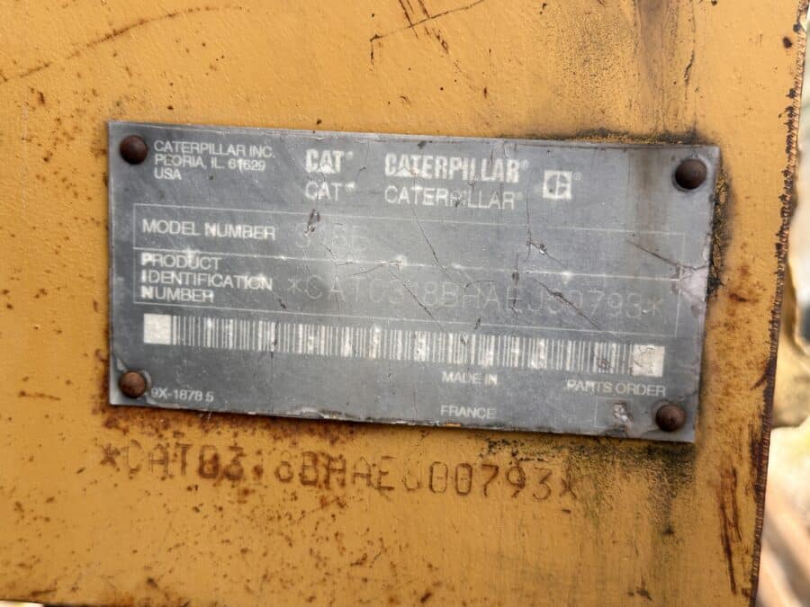 CATERPILLAR 318B 2001 nameplate for sale in Rome
