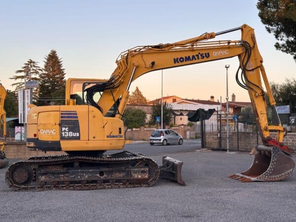 Used 2008 Komatsu PC138US-8 crawler excavator for sale in Rome, Italy