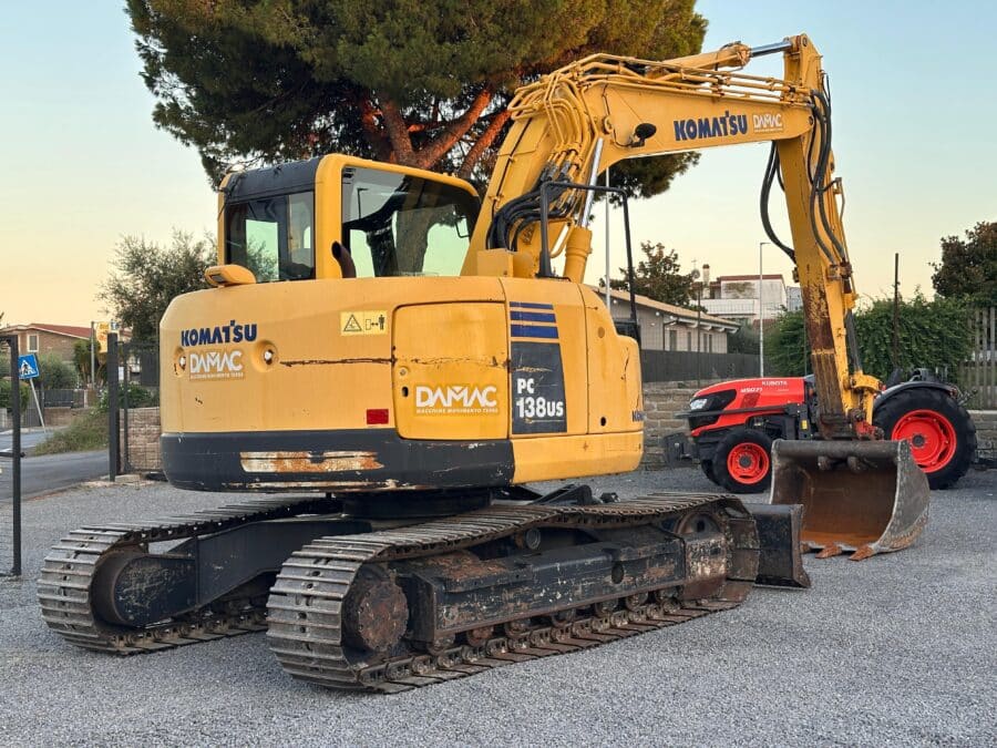 Used 2008 Komatsu PC138US-8 crawler excavator for sale in Rome, Italy
