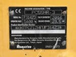 Komatsu PC55MR-3 compact mini excavator nameplate for sale - DAMAC