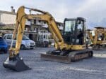 Side view Komatsu PC55MR-3 compact mini excavator for sale - DAMAC