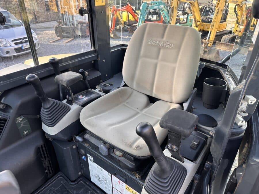 Komatsu PC55MR-3 compact mini excavator cab interior for sale - DAMAC