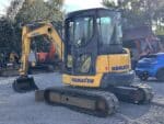 Komatsu PC55MR-3 compact mini excavator rear view for sale - DAMAC