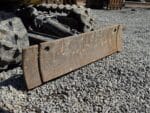 Wacker Neuson 803 miniescavatore vista frontale con lama abbassata