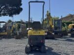 Escavatore compatto Wacker Neuson 803 vista posteriore carro variabile