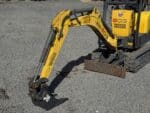 Benna Wacker Neuson 803 dettaglio attacco rapido e denti