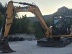 Front view of 2019 Caterpillar 308E2CR for sale in Foggia, used in excellent condition.