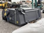 GF Gordini SWC168 sweeper bucket rear view, skid steer loader compatible