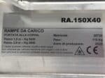 Rampe da carico in alluminio DAMAC RA.190×40 vista targhetta