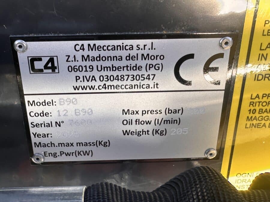 Nameplate Brushcutter C4 B90