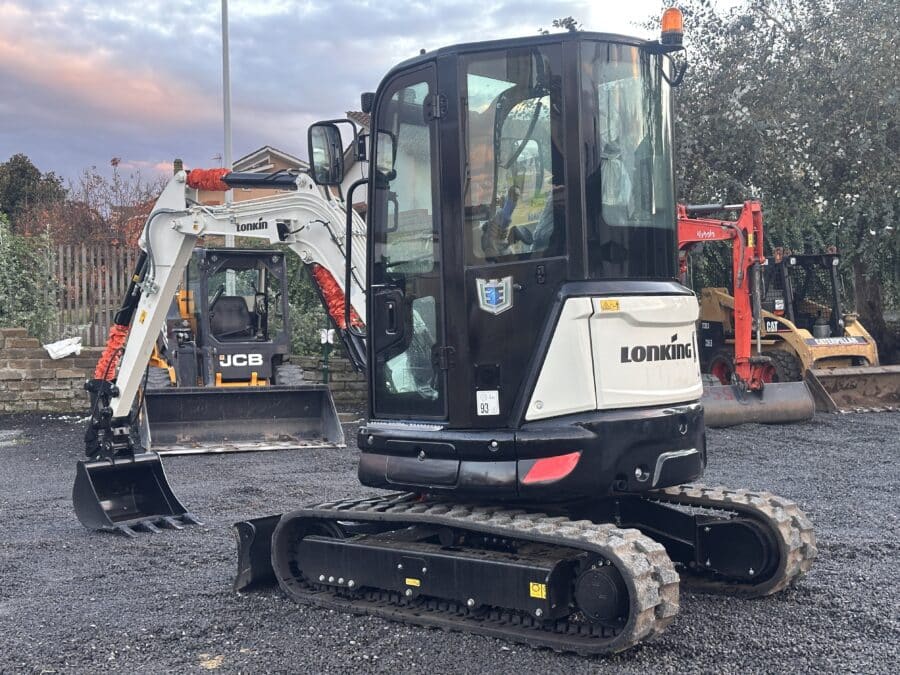 Lonking CDM6025 mini excavator new 2025 rear view