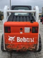 JCB 190T tracked skid steer loader rear view with license plate