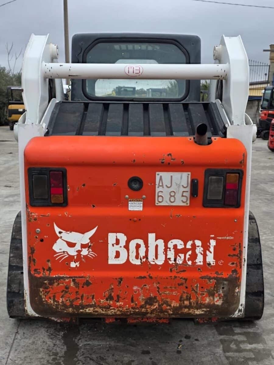 JCB 190T tracked skid steer loader rear view with license plate