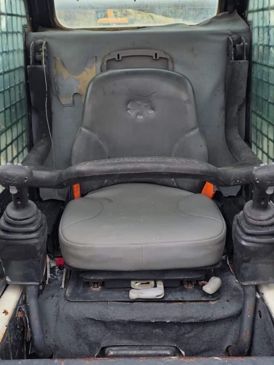 Operator controls in the JCB 190T open cab