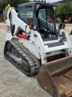 JCB 190T side view with standard bucket installed