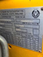 Minipala JCB 190HF vista targhetta