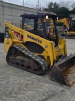 Profilo destro Komatsu CK20 con benna abbassata