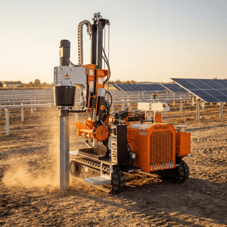 Hydrauliczny kafar Turchi 300F - natychmiastowa wycena 7 turcja 300f w dziedzinie fotowoltaiki