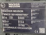 targhetta miniescavatore wacker neuson ez17