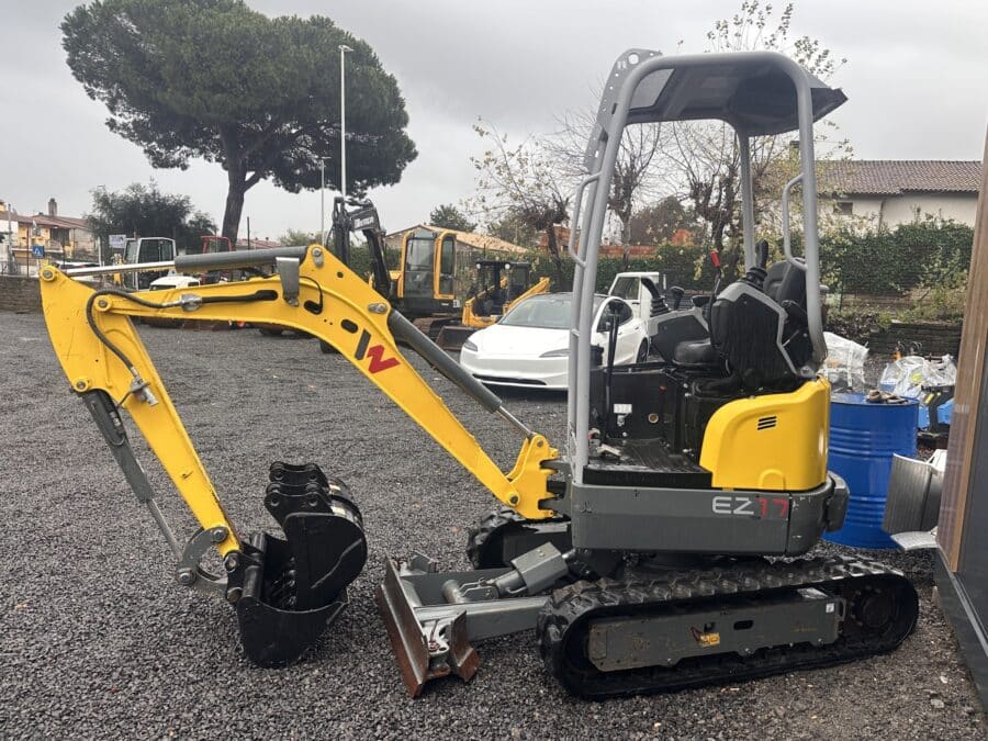Miniescavatore Wacker Neuson EZ17 girosagoma vista laterale sinistro