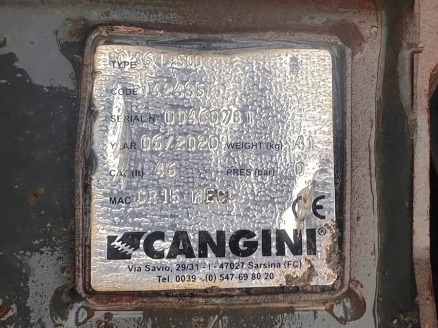 targhetta benna pulizia fossi da 1000 per kubota u17-3a