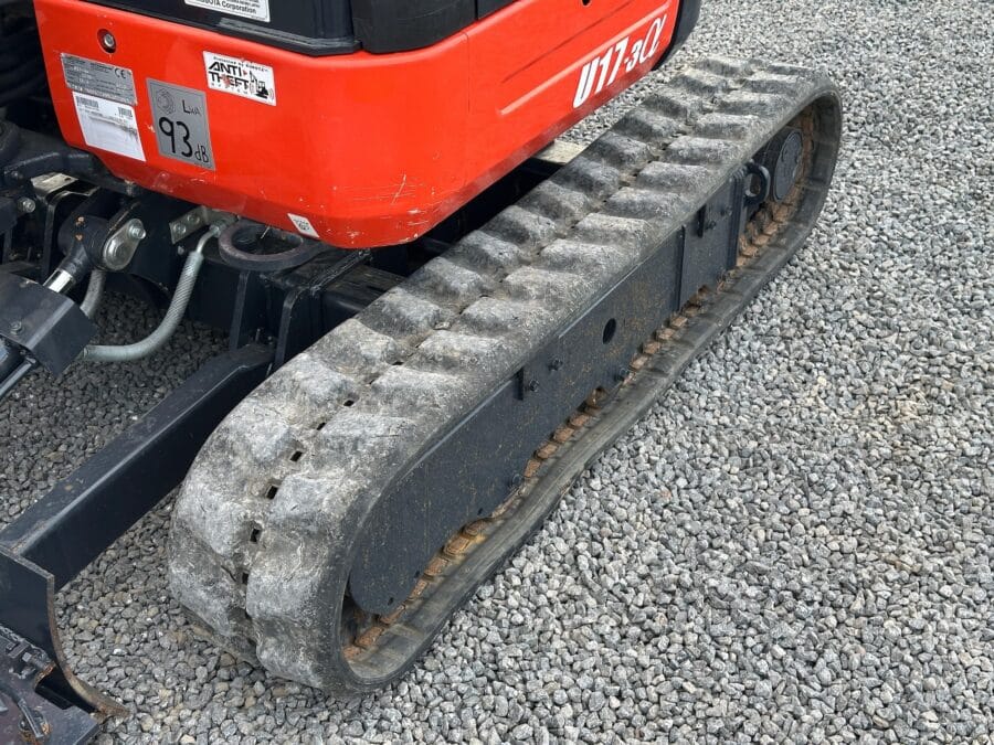 Kubota U17-3a 2020 dettaglio cingolo in gomma