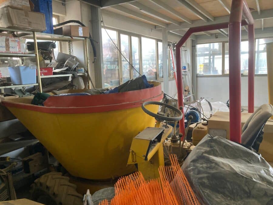 Front view of 4X4 dump truck