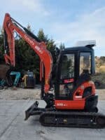 Miniescavatore Kubota U35-3a3 usato 2017 vista laterale
