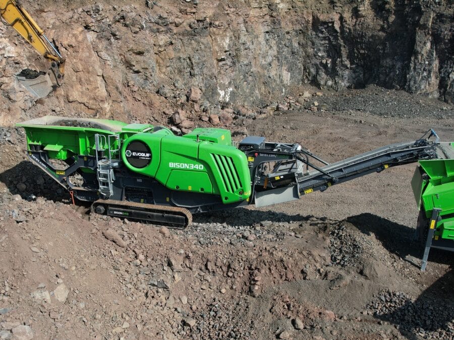 EvoQuip jaw crushing plant in operation