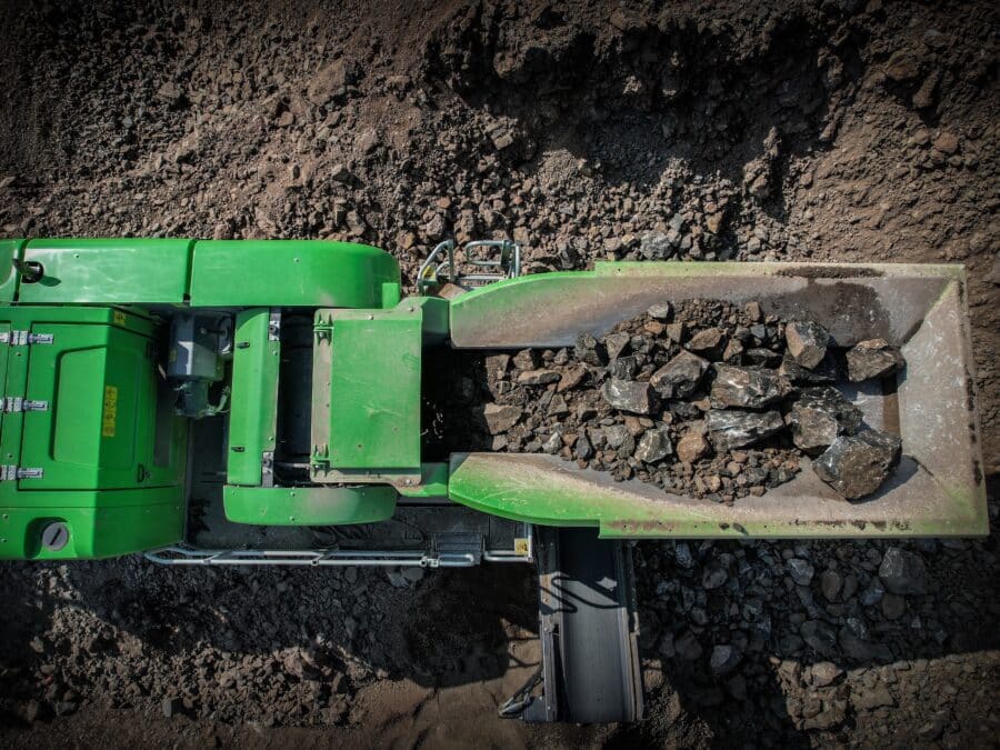 BISON 340 1000x600 mm feed opening detail