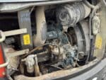 Vano motore Kubota aperto vista componenti