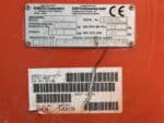 Targhetta identificativa Kubota U36-4 certificazione CE