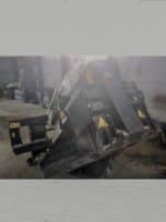 Simex RW500 trenching wheel mounted on skid steer