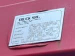 Targhetta identificativa cassone e allestimento Scania 420